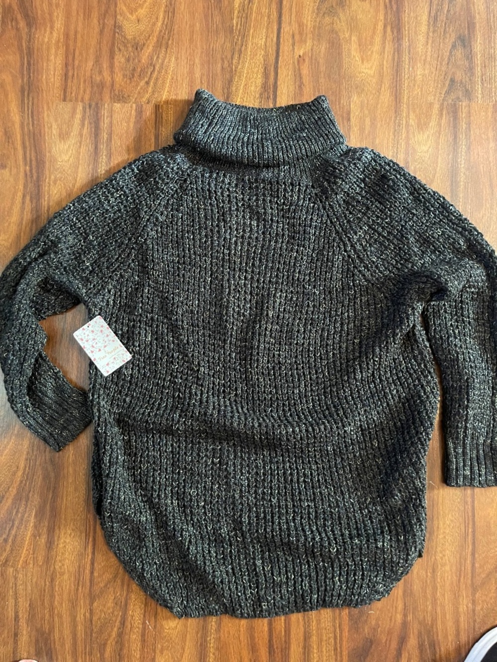 Free People Charcoal TurtleNeck Sweater